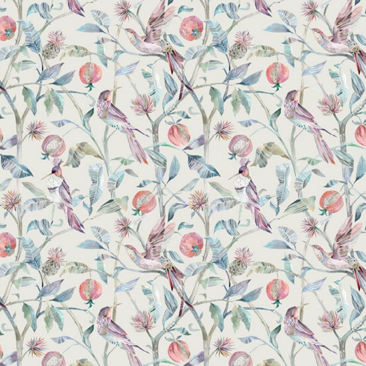 Colyford Fiona Loganberry Fabric by Voyage Maison
