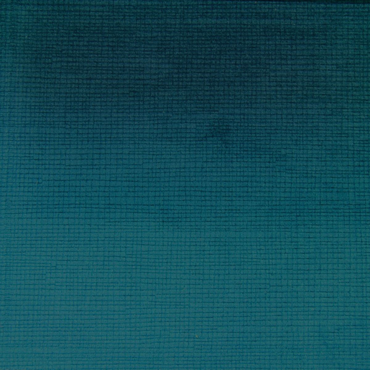 Cube Dark Teal Velvet Fabric by Voyage Maison