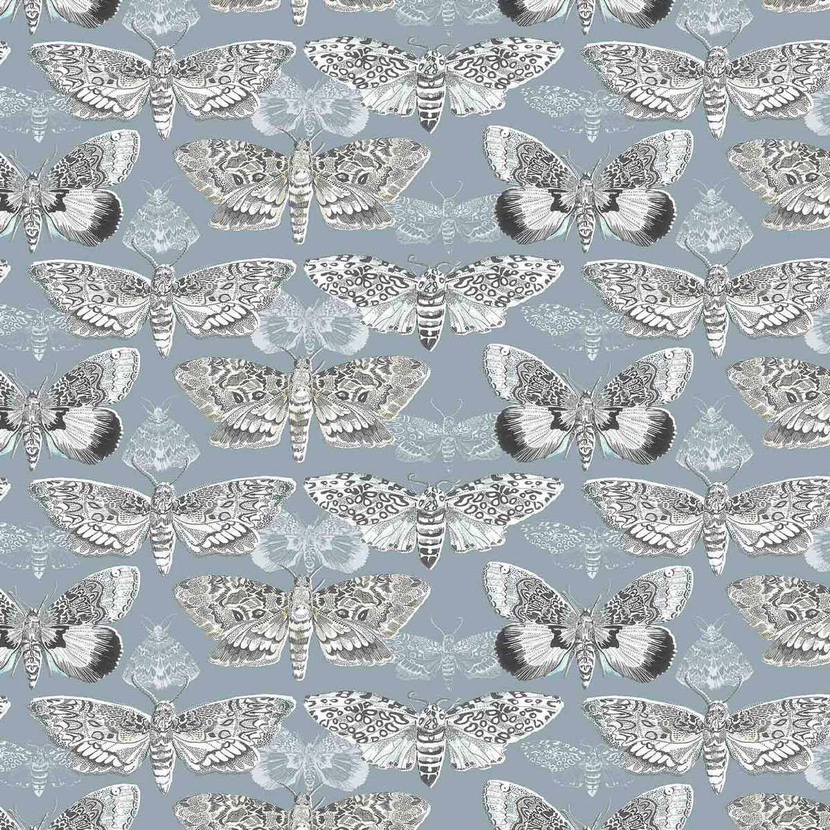 Nocturnal Sea Thistle Fabric by Voyage Maison