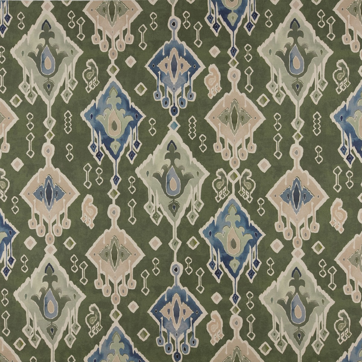 Agulla Olive Fabric by Ashley Wilde