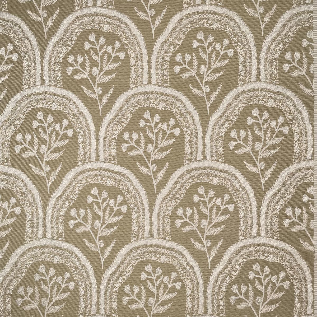 Hollybush Flax Fabric by Chatham Glyn