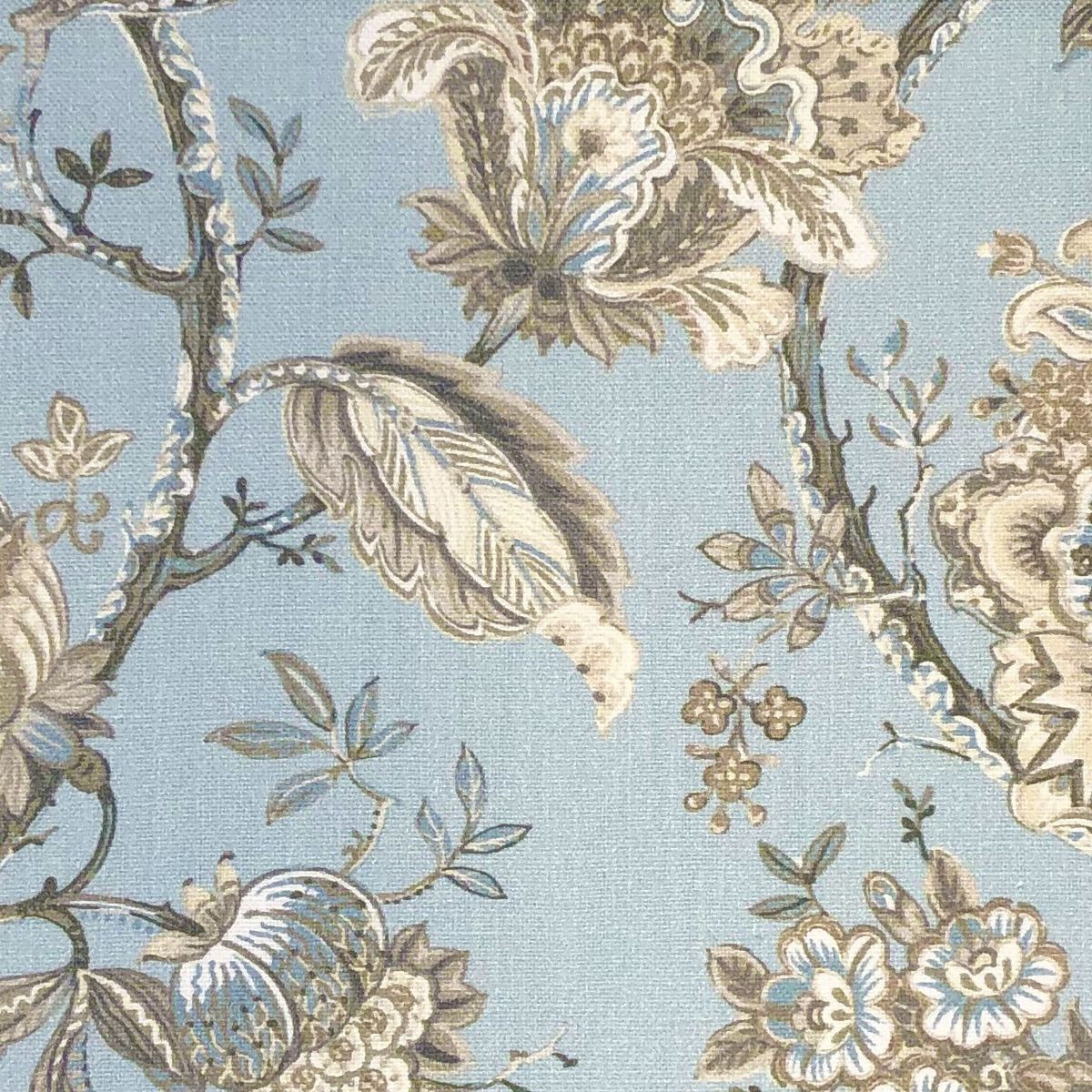 Jardin Rosemoor Duck Egg Fabric by Chatham Glyn