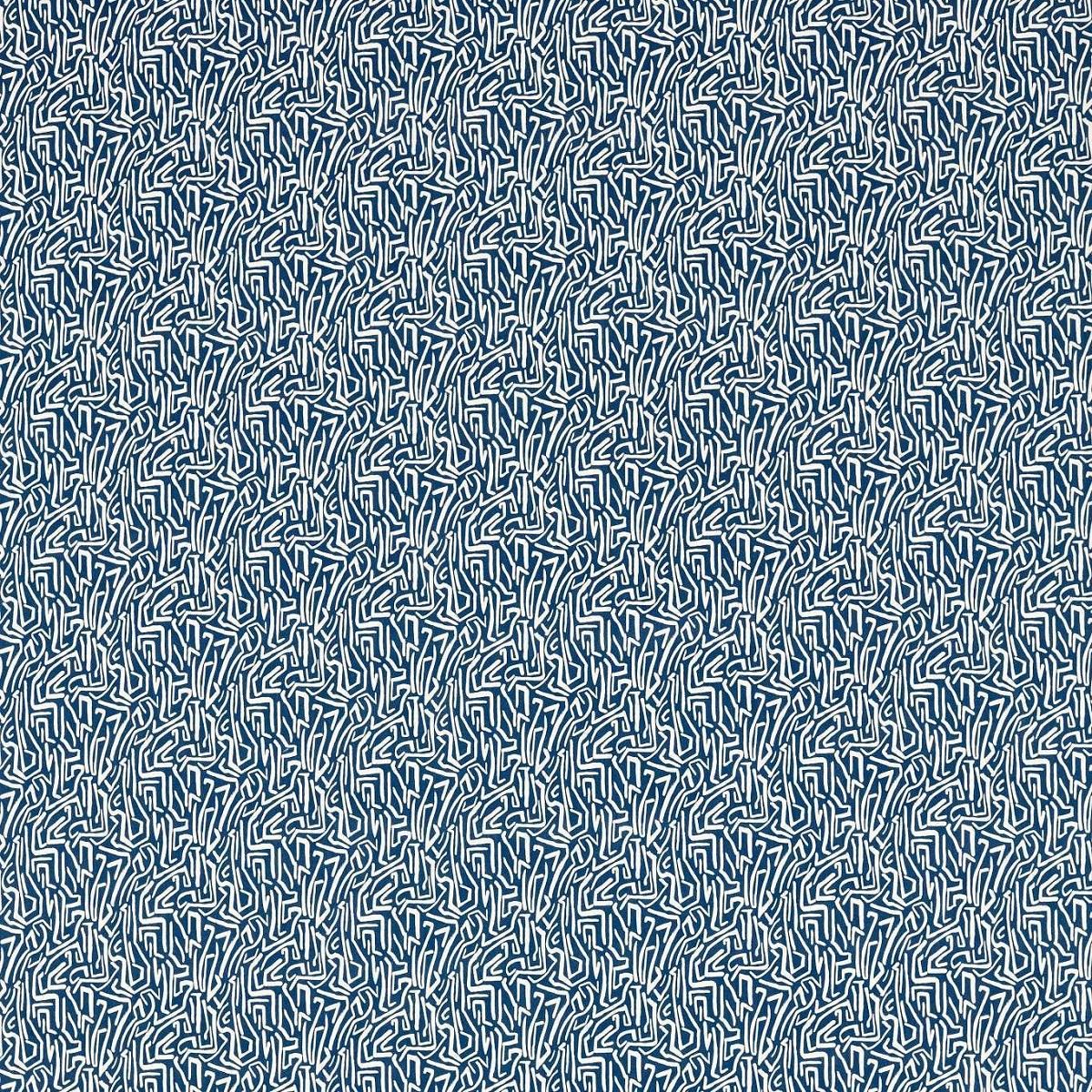 Mini Melodic Indigo/Origami Fabric by Harlequin