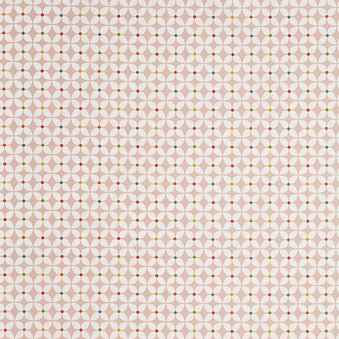 Orb Pink Fabric by Britannia Rose