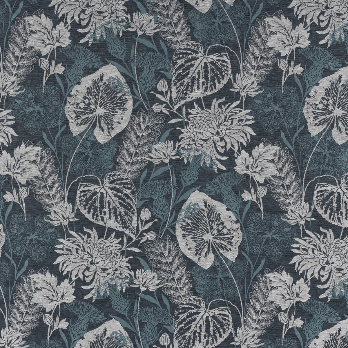 Litton Teal Fabric by Fryetts