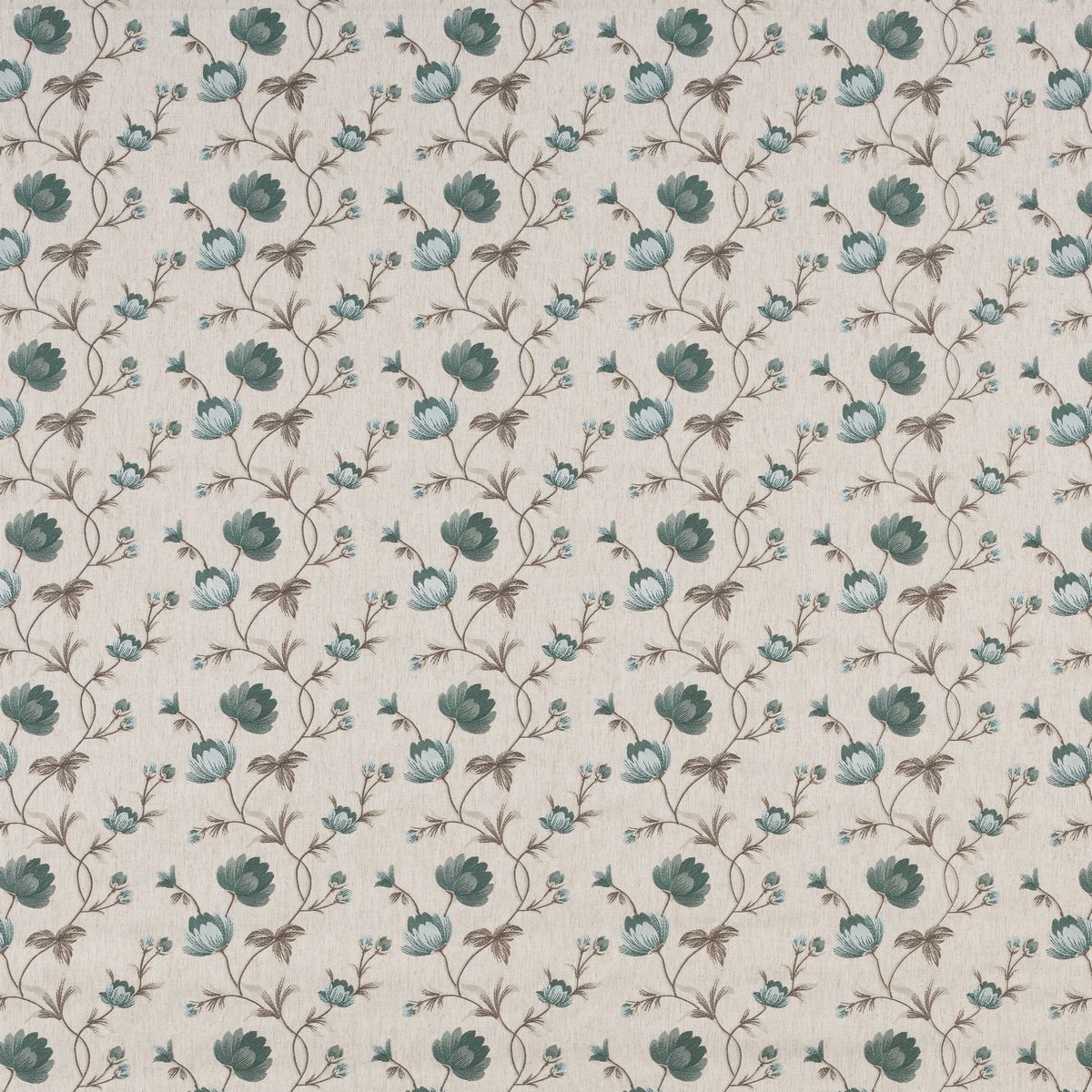 Midhurst Teal Fabric by Porter & Stone