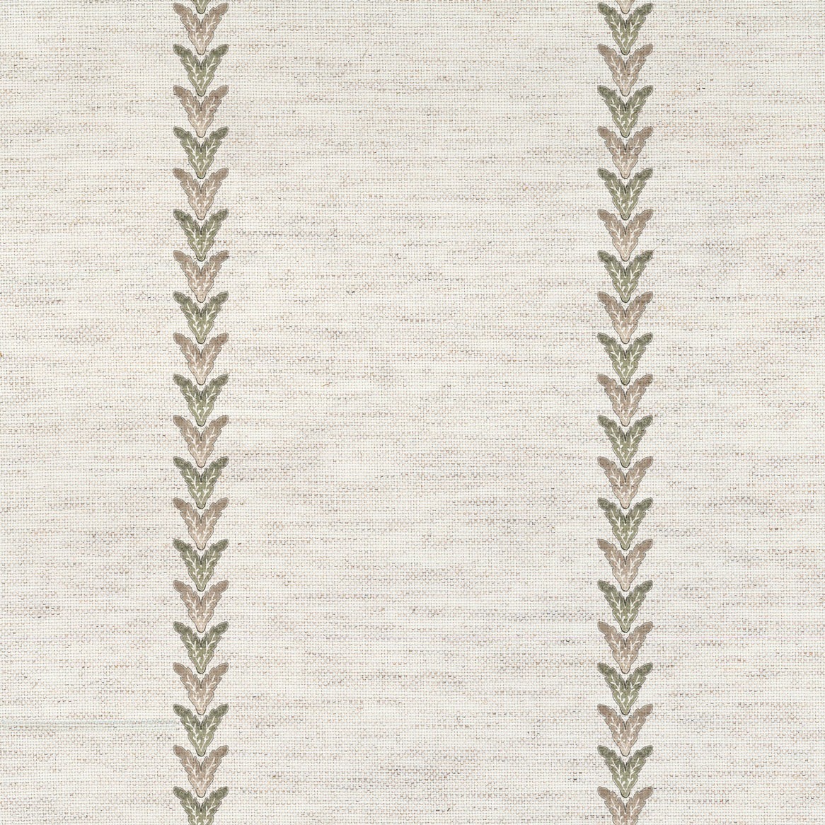 Bloom Stripe Natural Fabric by Art Of The Loom