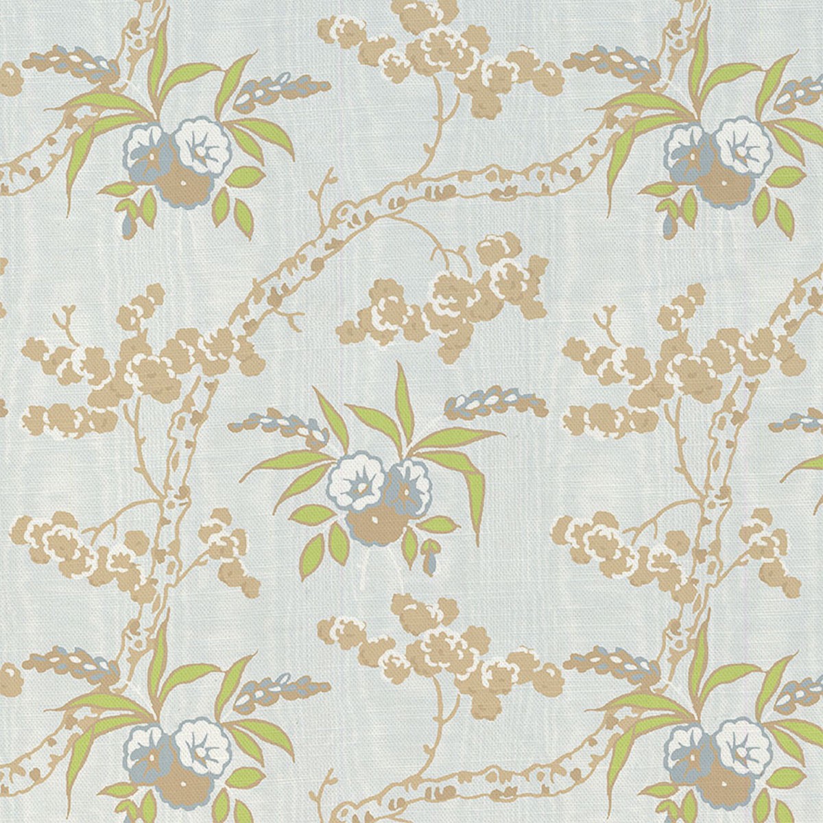 Emilys Bouquet Pearl Fabric by Art Of The Loom