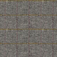 Harris Tweed Huntsman Check Slate Grey Fabric by Art Of The Loom