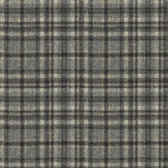 Harrogate Plaid Grey Black Fabric by Art Of The Loom