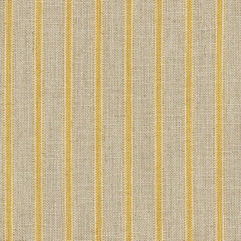 Harrop Stripe Buttercup Fabric by Art Of The Loom