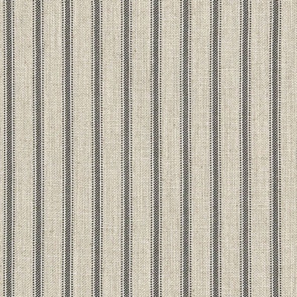 Harrop Stripe Raven Fabric by Art Of The Loom