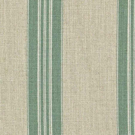 Leagram Stripe Basil Fabric by Art Of The Loom