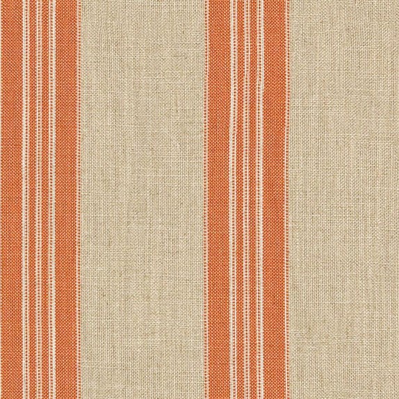 Leagram Stripe Clementine Fabric by Art Of The Loom