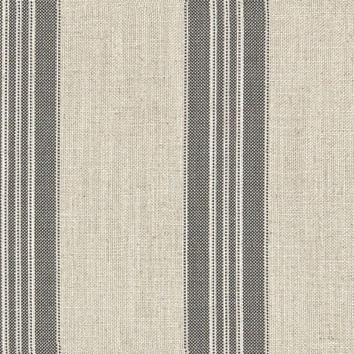 Leagram Stripe Raven Fabric by Art Of The Loom