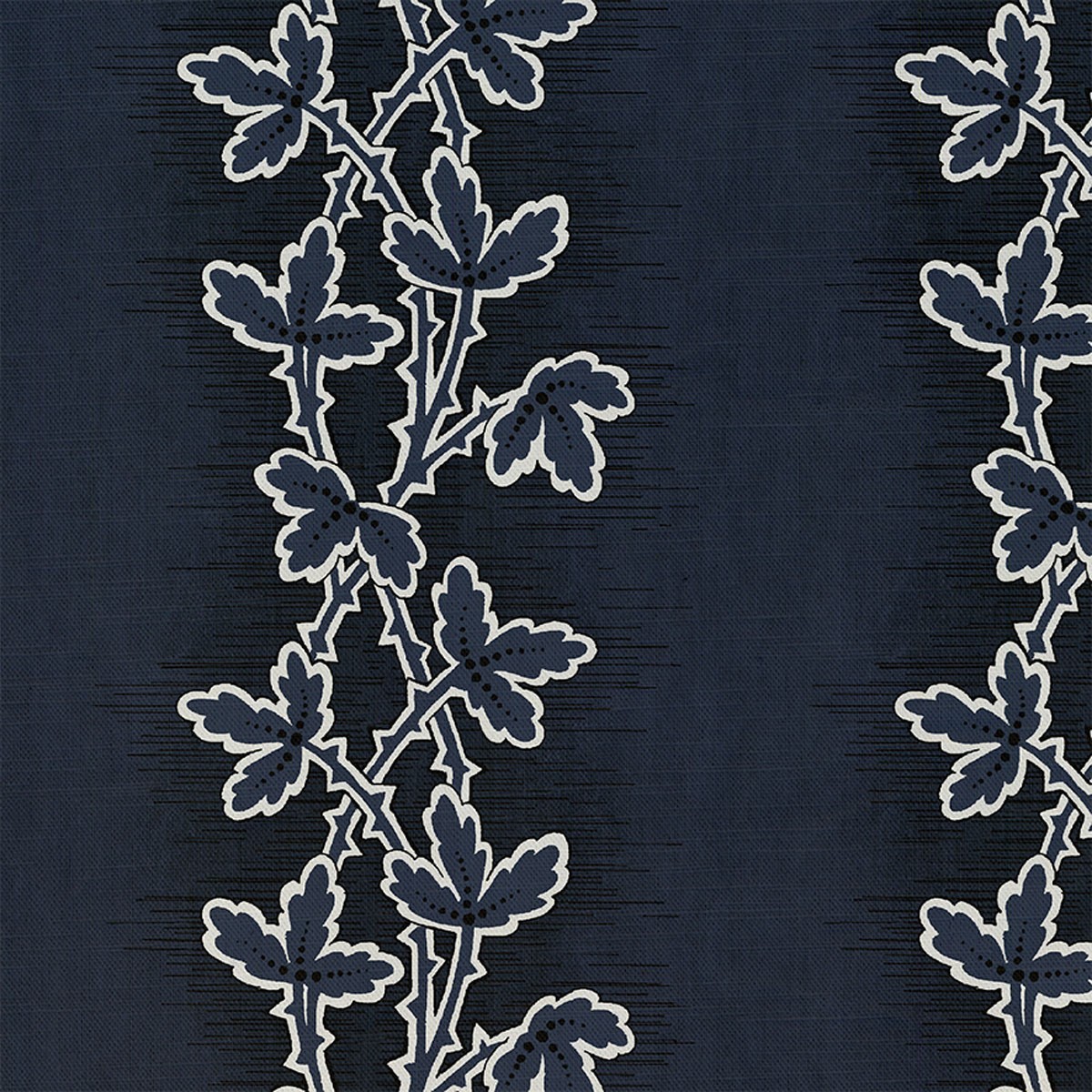 Lunds Leaf Denim 1 Fabric by Art Of The Loom