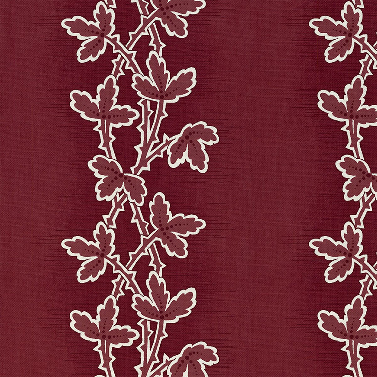 Lunds Leaf Madder 1 Fabric by Art Of The Loom