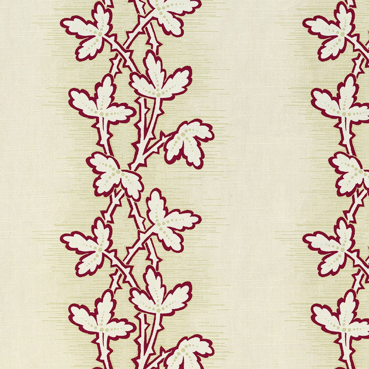 Lunds Leaf Madder 2 Fabric by Art Of The Loom