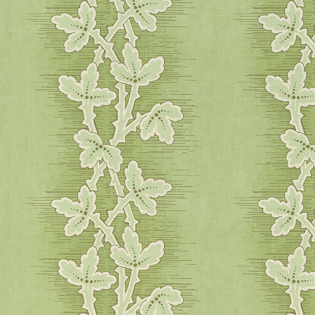 Lunds Leaf Summer Green 1 Fabric by Art Of The Loom