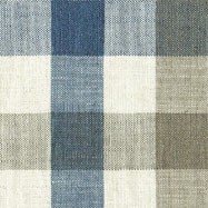 Lytham Check Denim Grey Fabric by Art Of The Loom