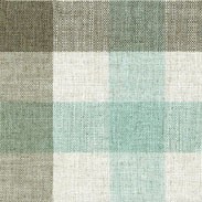 Lytham Check Duck Egg Grey Fabric by Art Of The Loom