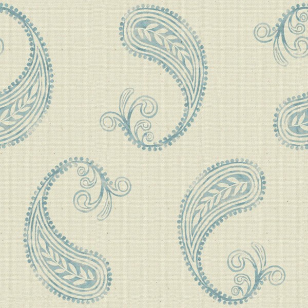 Penny French Blue Fabric by Art Of The Loom