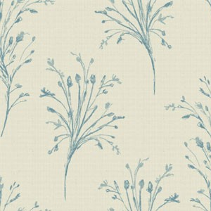 Sarah French Blue Fabric by Art Of The Loom