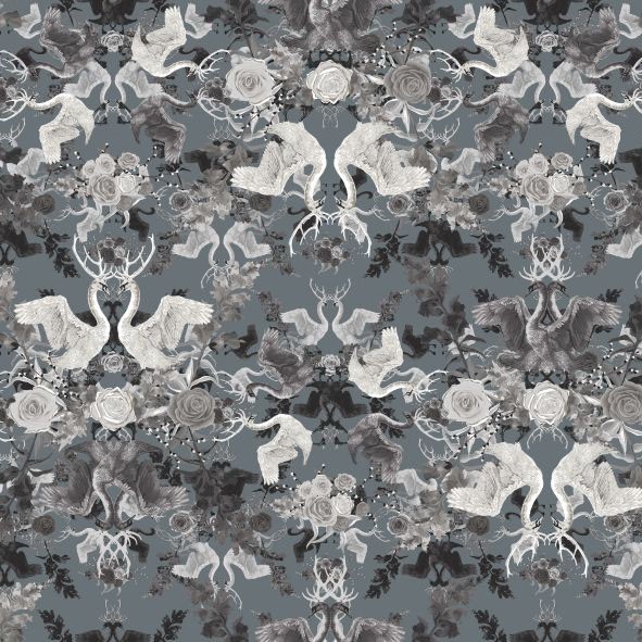 Swansong Tranquility Fabric by Utopia