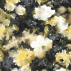 Vague Velvet Print Lemon Fabric by Utopia