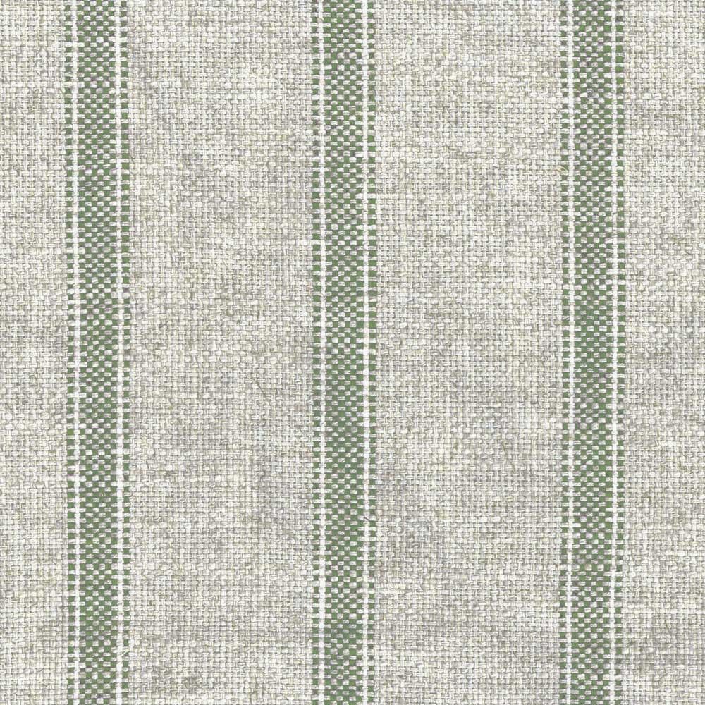 Forfar Stripe Moss Fabric by Ian Mankin