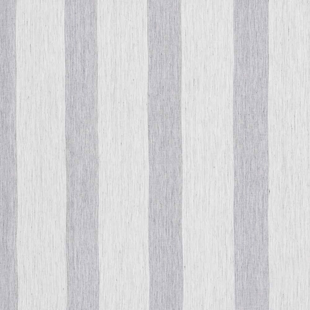 Rift Stripe Linen Sheer Bluestone Fabric by Ian Mankin