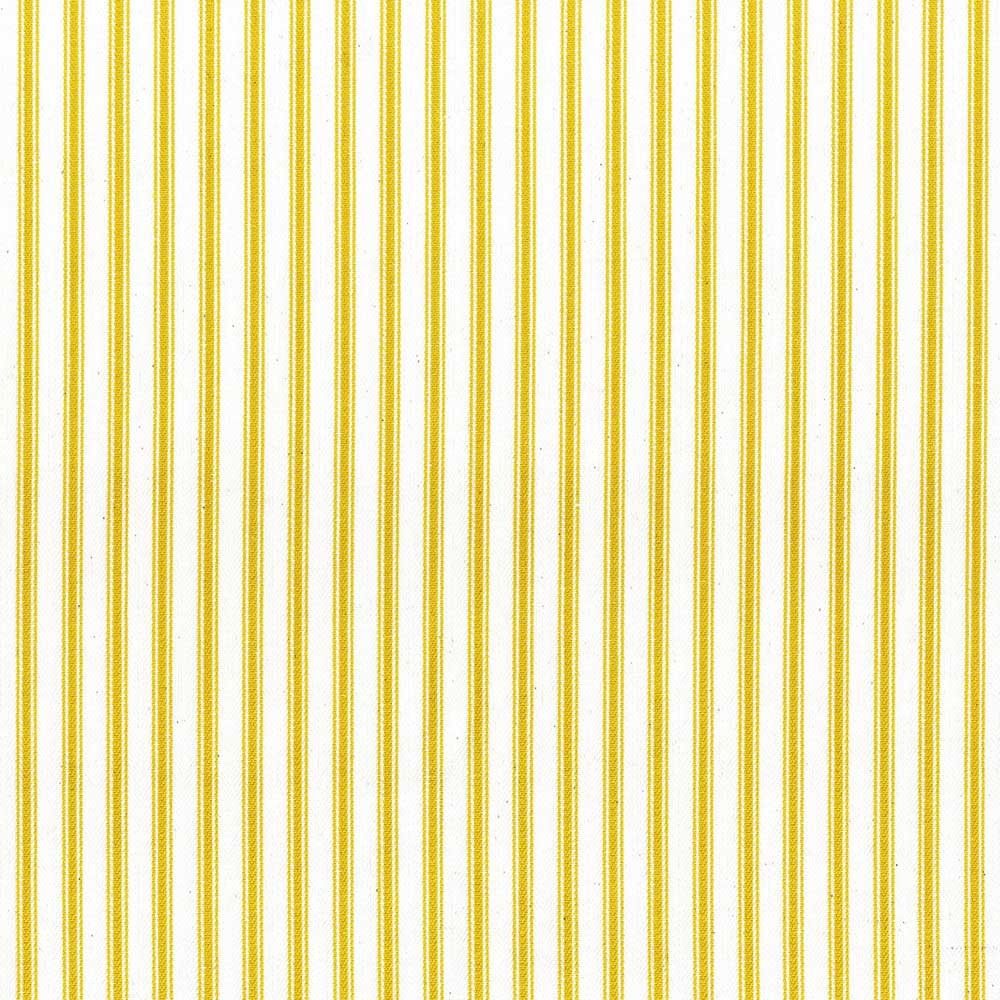 Ticking Stripe 1 Ochre Fabric by Ian Mankin