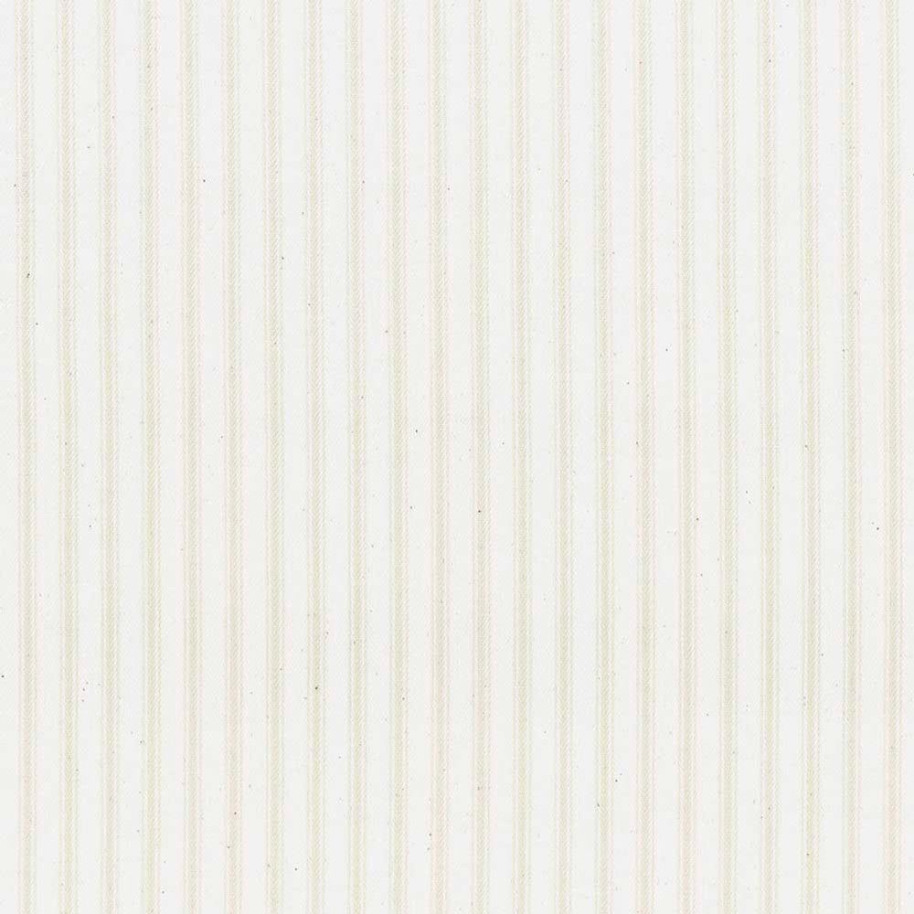 Ticking Stripe 1 Pearl Fabric by Ian Mankin