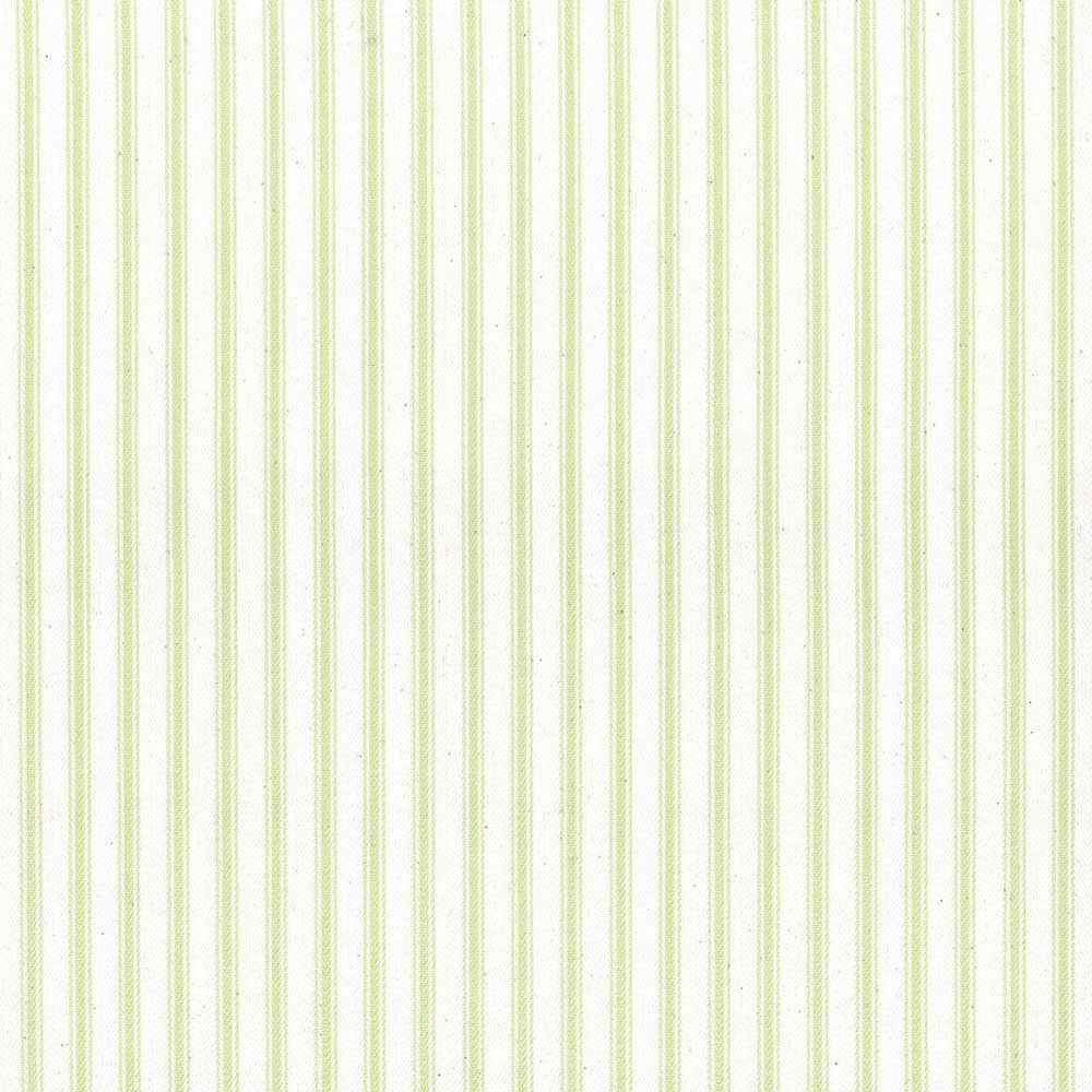 Ticking Stripe 1 Pistachio Fabric by Ian Mankin