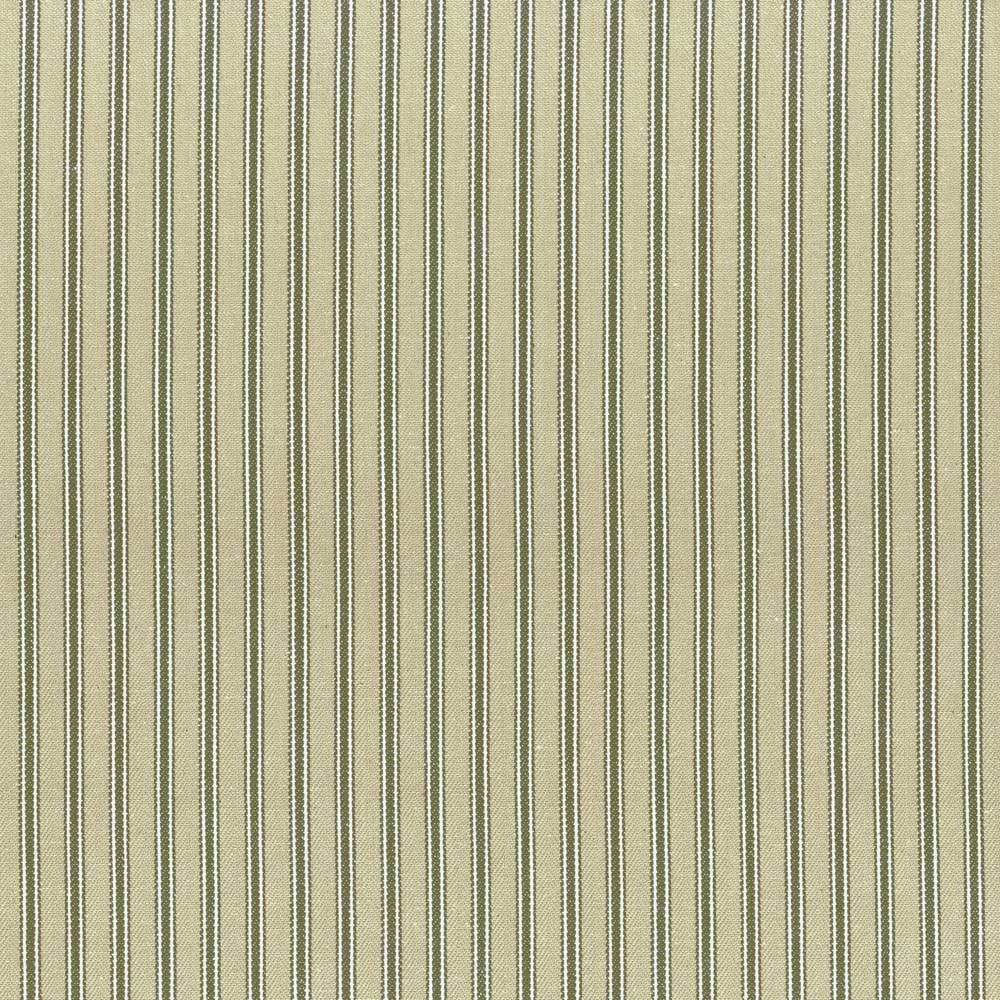 Ticking Stripe 1 Antique Khaki Fabric by Ian Mankin