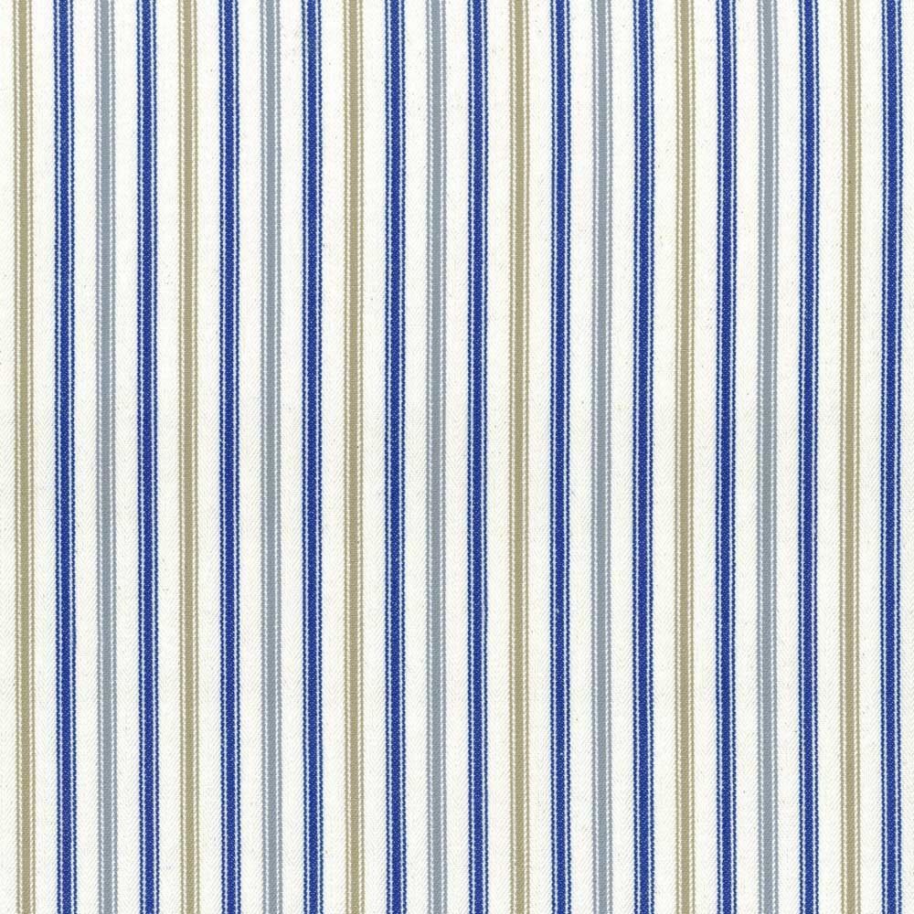 Ticking Stripe 1 Coast Mixed Fabric by Ian Mankin