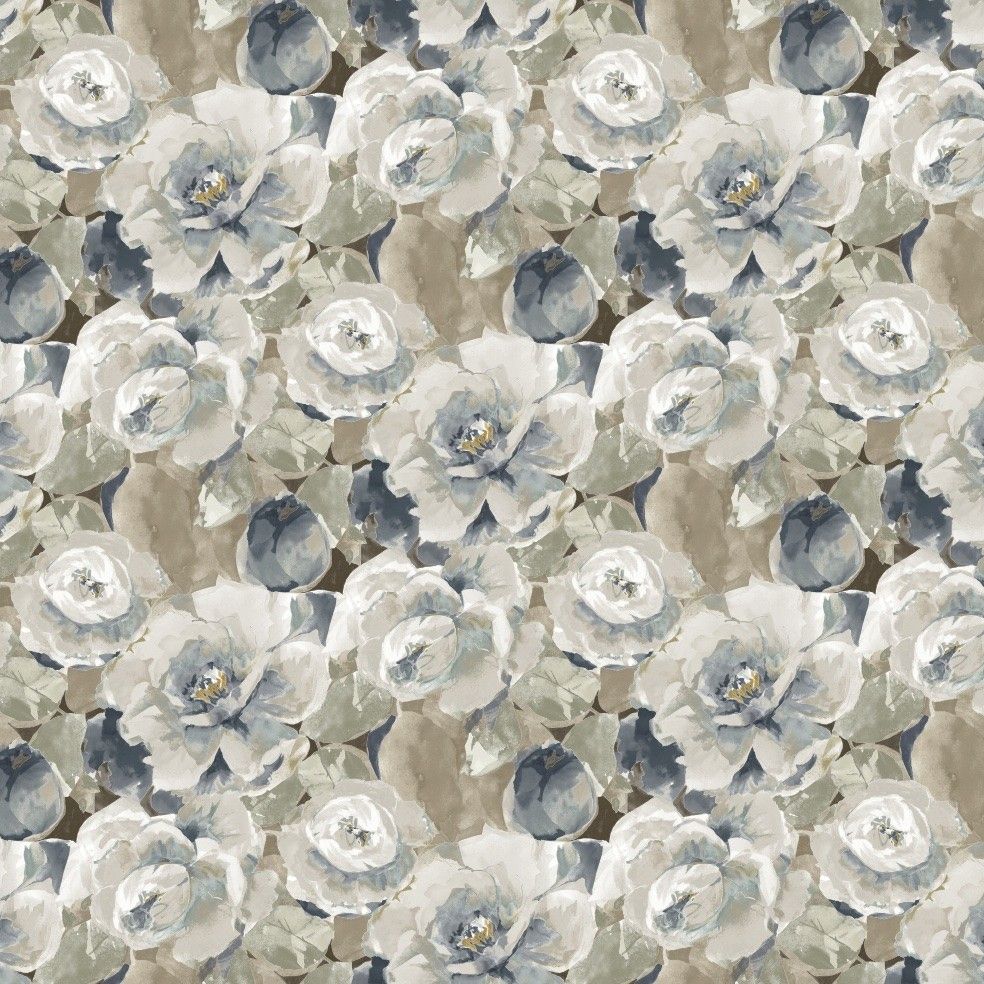 Mirabel Navy Fabric by Edinburgh Weavers