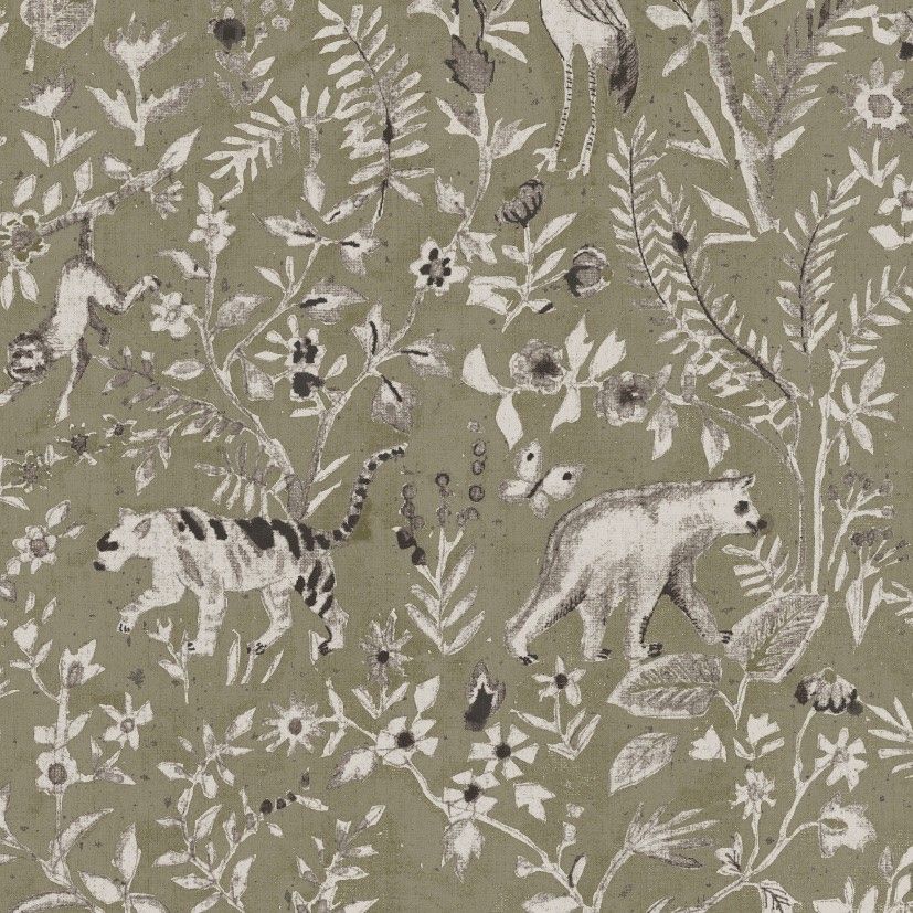 Rajah Moss Fabric by Edinburgh Weavers