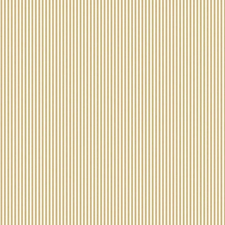 Tiny Ticking Stripe Gold Fabric by Edinburgh Weavers