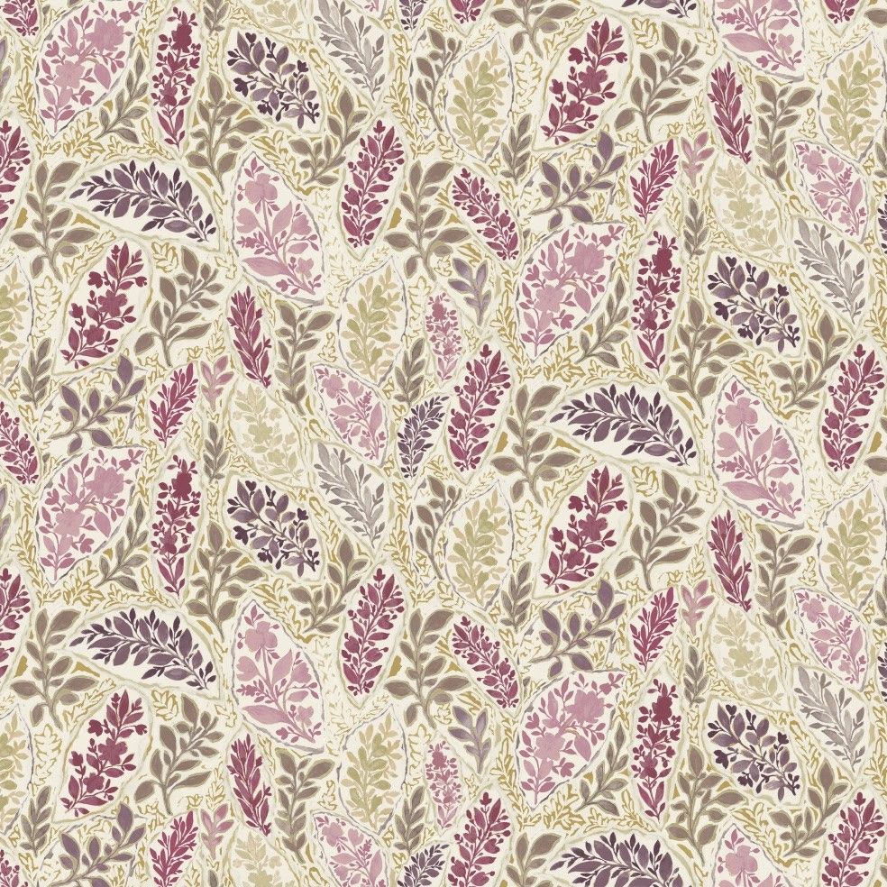 Zagar Raspberry Fabric by Edinburgh Weavers