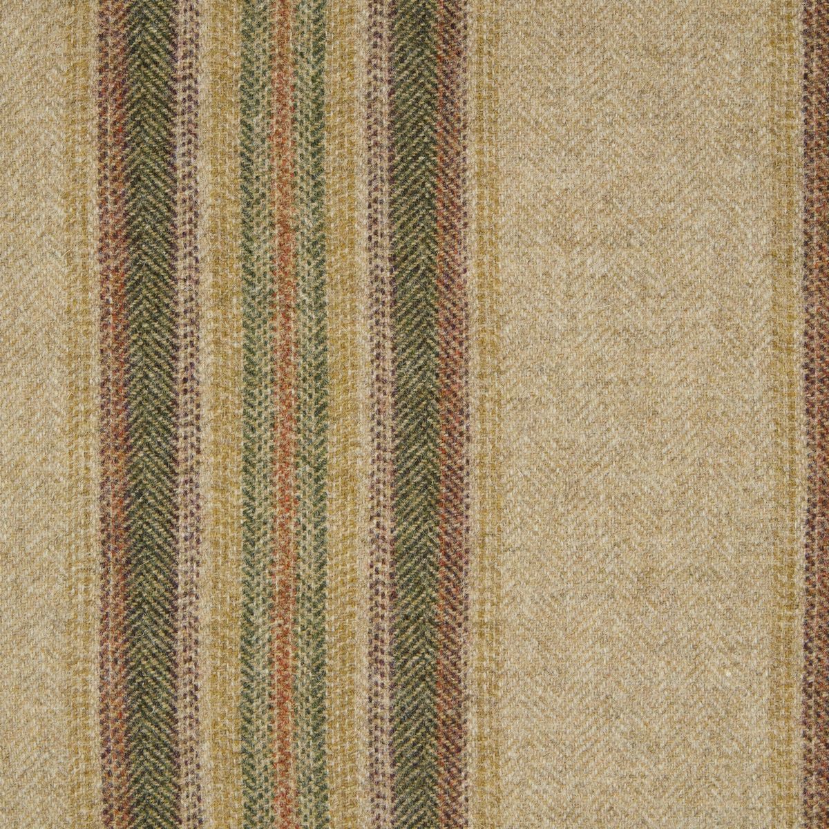 Wentworth Stripe Natural Olive Fabric by Abraham Moon