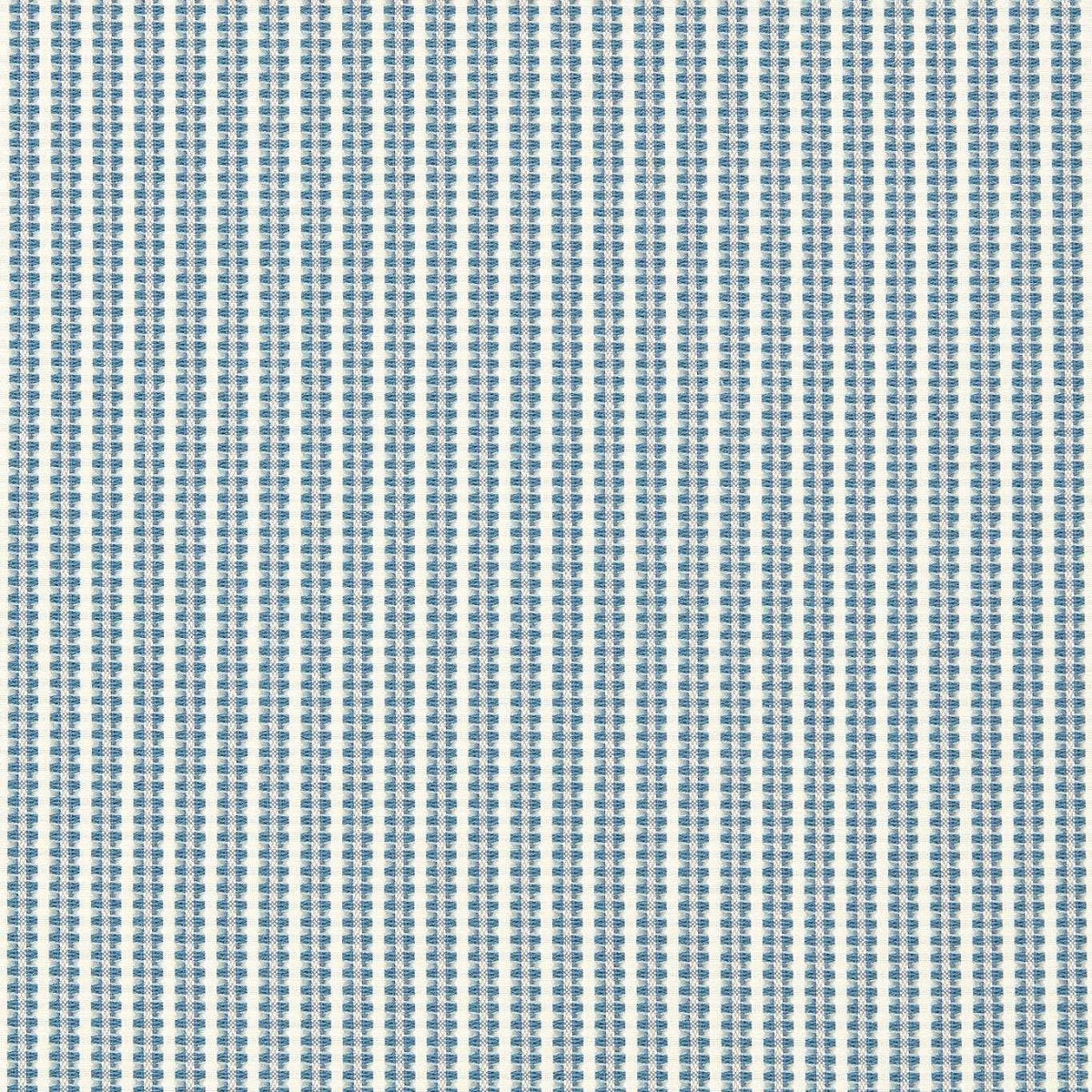 Pepita Stripe Sky/Linen Fabric by Harlequin