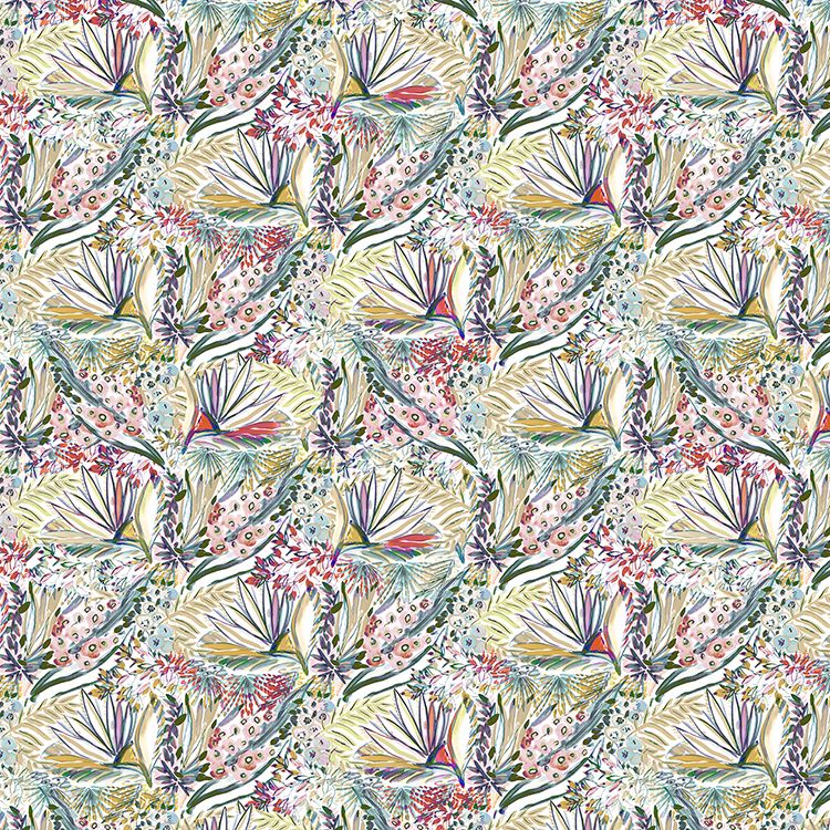 Orchard Cherry Fabric by Fibre Naturelle