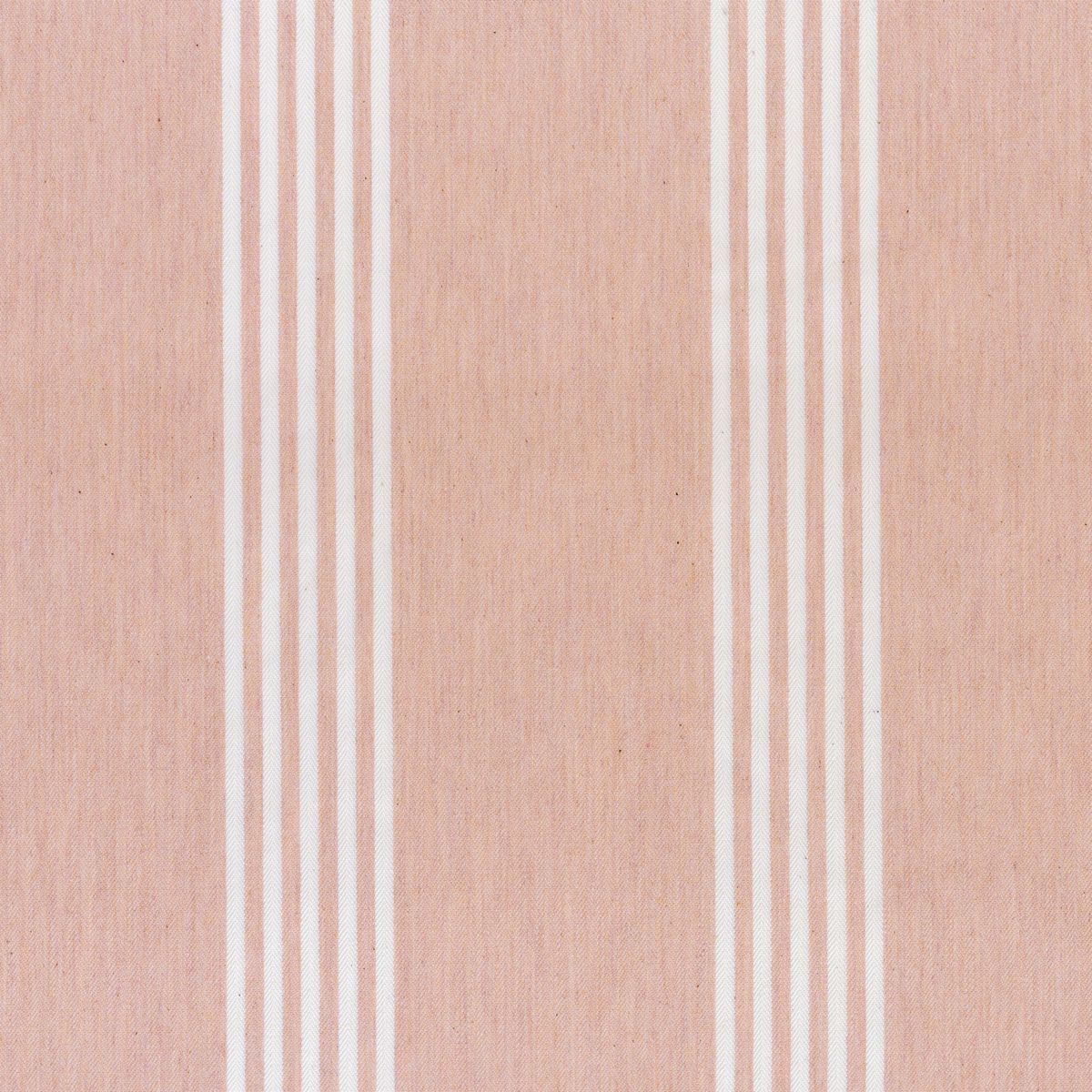 Canvas Stripe Pink Fabric by Ian Mankin