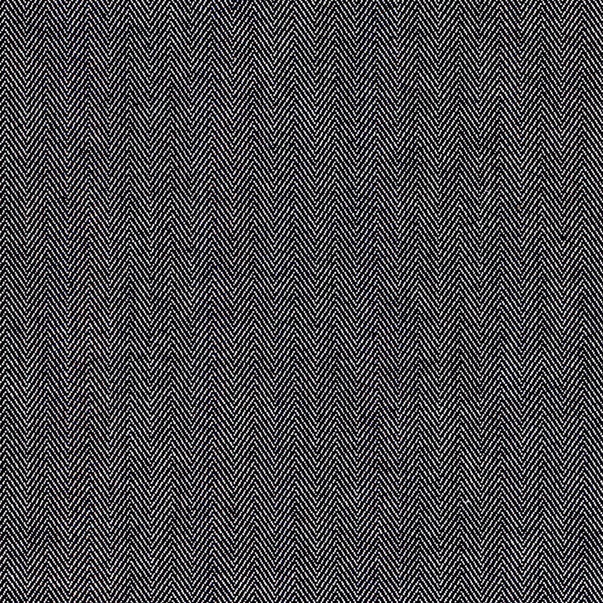 Fresco Herringbone Black Fabric by Ian Mankin