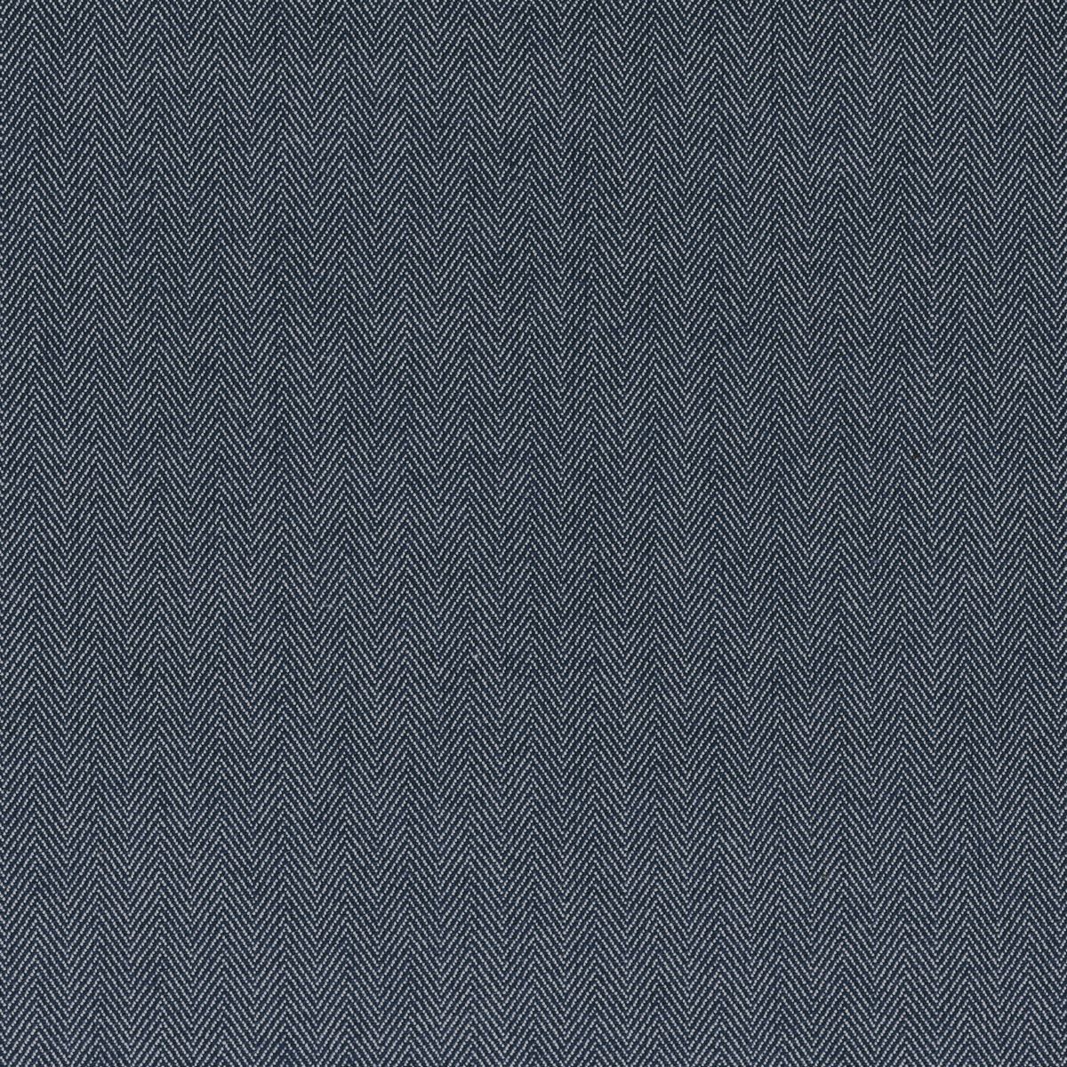 Fresco Herringbone Navy Fabric by Ian Mankin