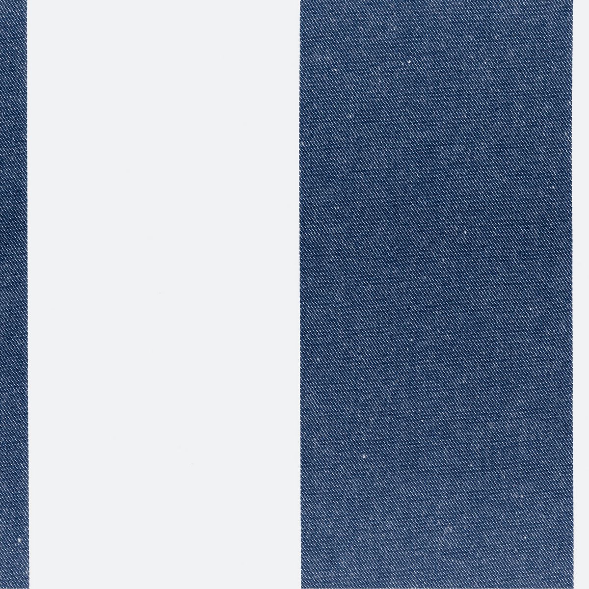 Studio Stripe Navy Fabric by Ian Mankin