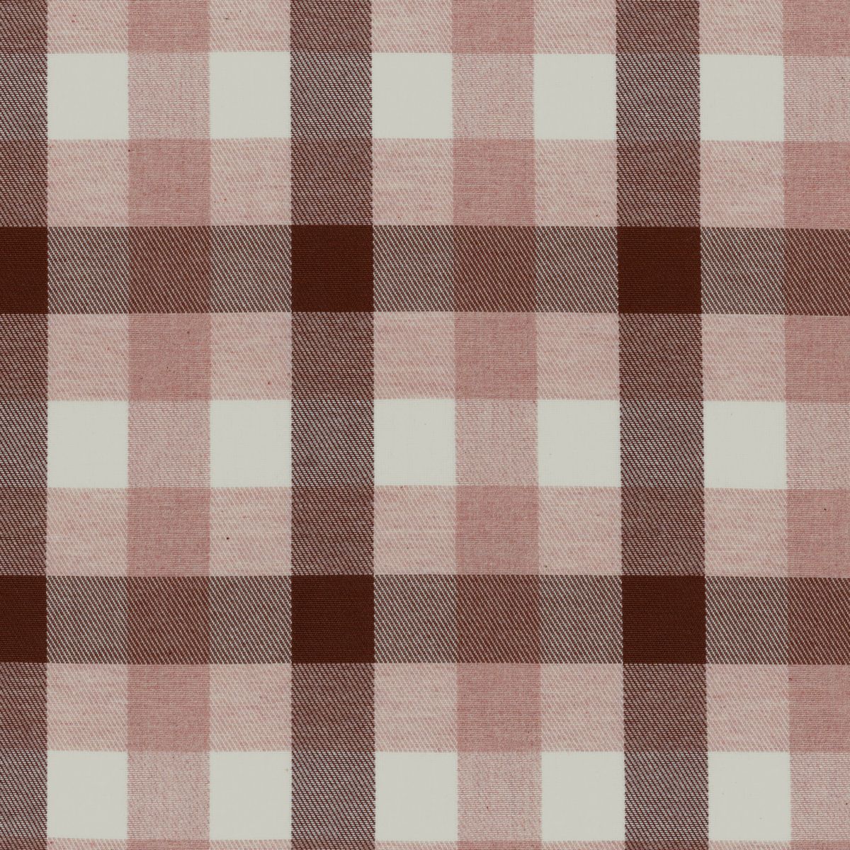 Watercolour Check Brown/Pink Fabric by Ian Mankin