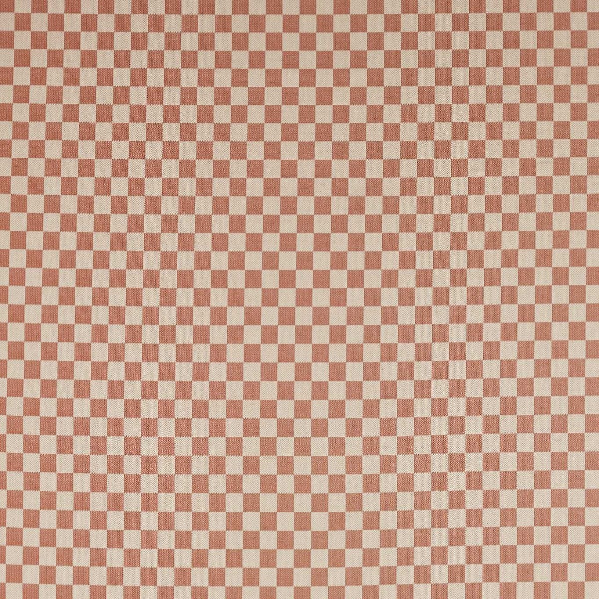 Blenets Check Mini Terracotta Fabric by Harlequin