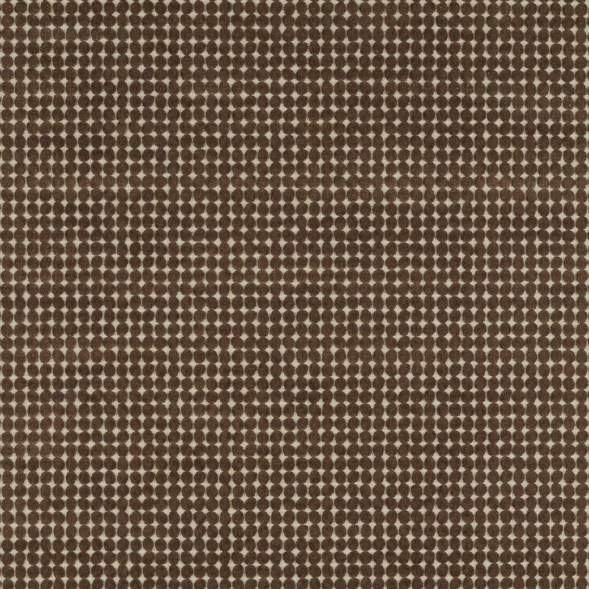 Loopy Spot Chocolate Fabric by Harlequin